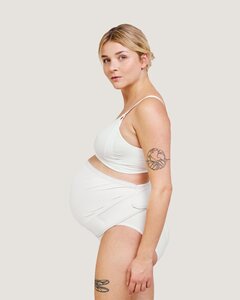 Carriwell Adjustable overbelly support belt, S/M White - Carriwell