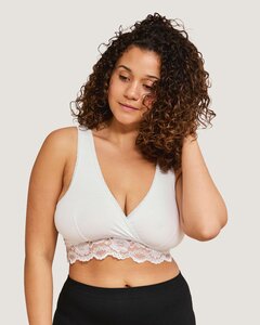 Carriwell Organic Crossover Nursing Bra Black L - Carriwell