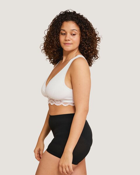 Carriwell Organic Crossover Nursing Bra Black L - Carriwell