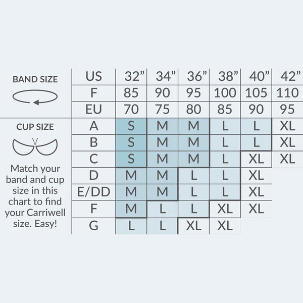 Carriwell Organic Crossover Nursing Bra Black L - Carriwell