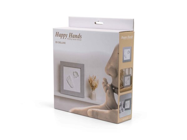 Dooky Happy Hands 3D deluxe baby handprint kit Silver - Dooky
