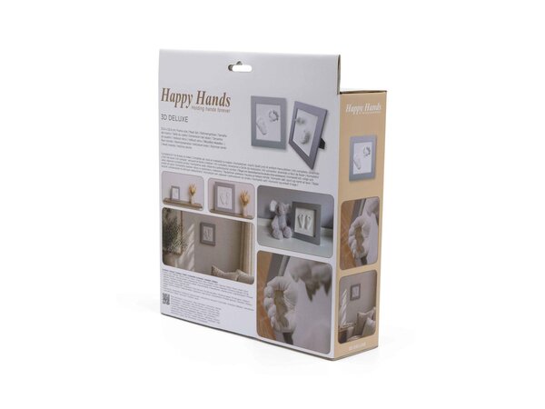 Dooky Happy Hands 3D deluxe baby handprint kit Silver - Dooky
