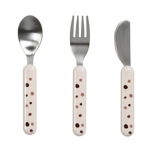 Done by Deer Cutlery set Dreamy dots White - Done by Deer