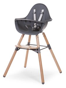 Childhome evolu 2 chair natural / anthracite 2 in 1 + bumper - Bugaboo