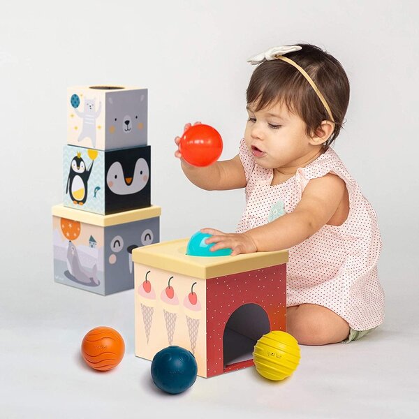 Taf Toys lavinamasis žaislas North Pole Ball Drop Stacker - Taf Toys