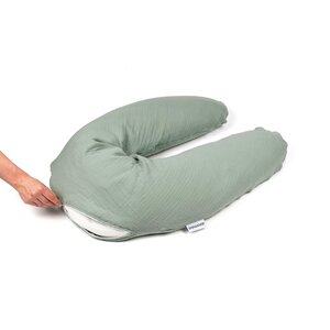 Doomoo Comfy Big nursing pillow cover, Tetra Green - Doomoo