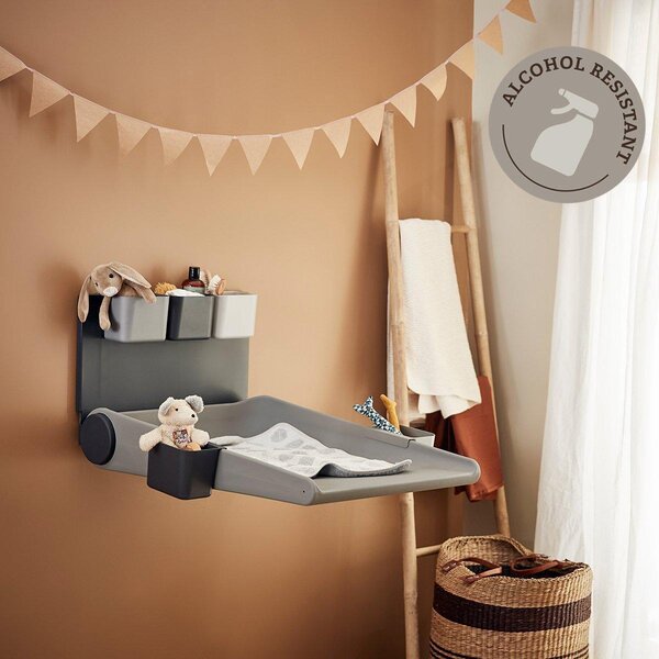 Leander Wally wallmounted changing table, Dusty Grey - Leander