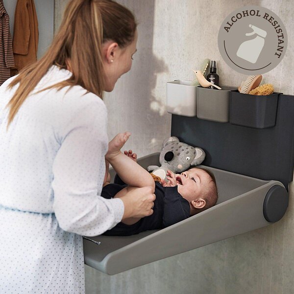 Leander Wally wallmounted changing table, Dusty Grey - Leander