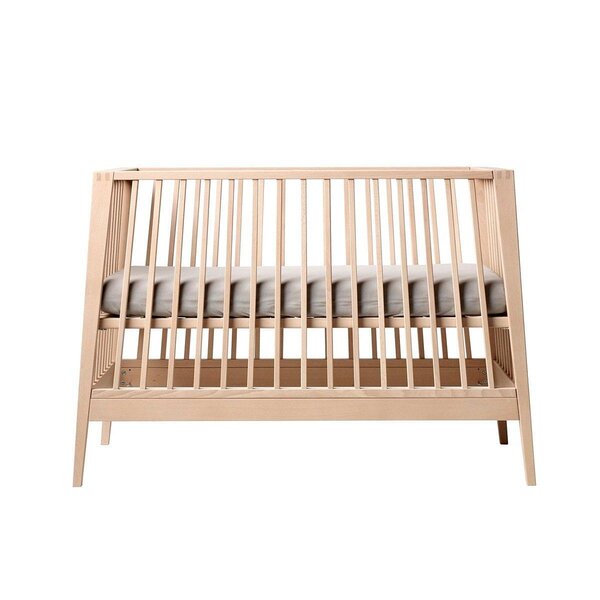 Leander Linea baby cot 65x132cm, Beech - Leander