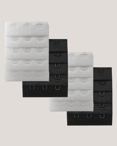 Carriwell 4 Bra Extenders White and Black - Carriwell