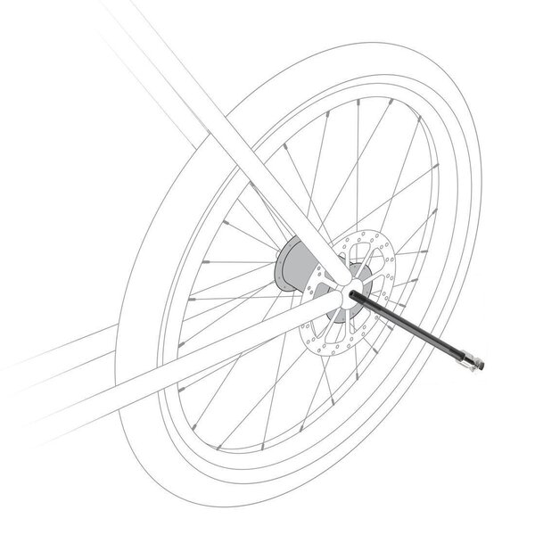 Cybex Axle 169-184mm (M12x1.0) Black - Cybex