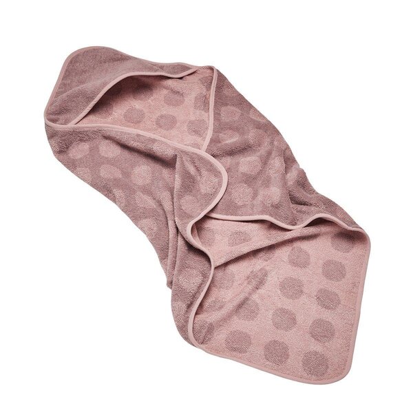 Leander hooded towel 80x80cm, Wood Rose - Leander