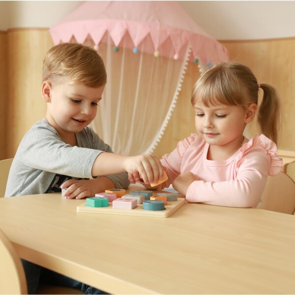 PolarB Shape Block Puzzle - Wild Animals Multicolor - PolarB