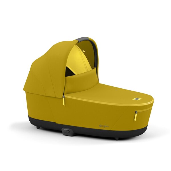 Cybex Priam V4 vežimėlio komplektas Mustard Yellow + Frame Matt black - Cybex