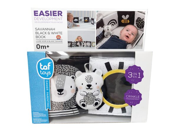 Taf Toys Savannah Black & white book - Taf Toys