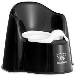 BabyBjörn BB Potty Chair Black/White - BabyBjörn