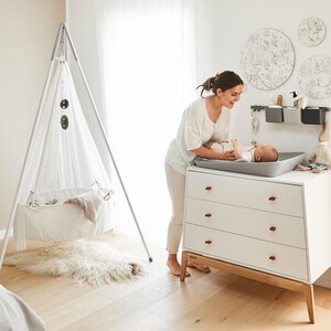 Leander Matty changing mat 50x70cm, Pearl grey - Tinynord