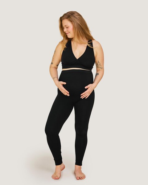 Carriwell Maternity Support Leggings Recycled Black M - Carriwell