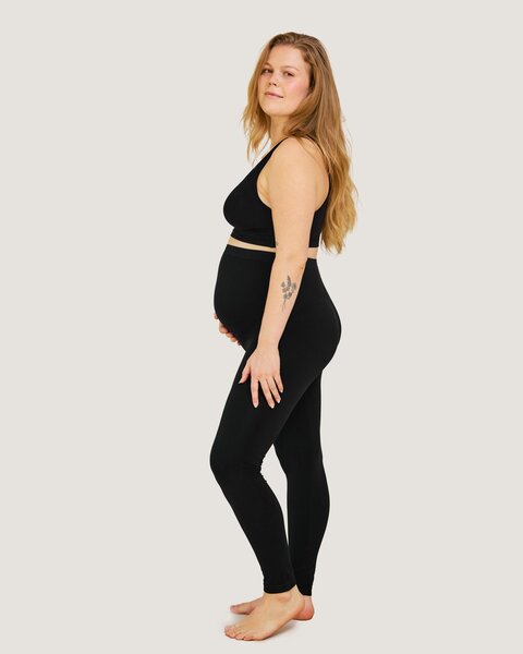 Carriwell Maternity Support Leggings Recycled Black M - Carriwell