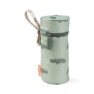 Done by Deer Kids insulated bottle holder Croco Green - Miniland