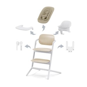 Cybex Lemo 4in1 highchair set Sand White - Cybex