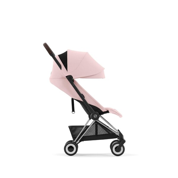 Cybex Coya прогулочная коляска Peach Pink, chrome brown frame - Cybex