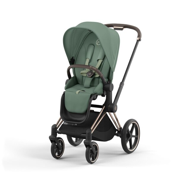 Cybex Priam V4 vankrikomplekt Leaf Green, Rose Gold raamiga - Cybex