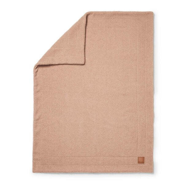 Elodie Details Pearl Velvet Blanket 100x75cm, Pink Bouclé - Elodie Details