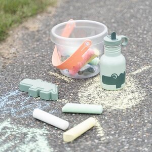 Done by Deer Metal bottle Croco Green - Done by Deer