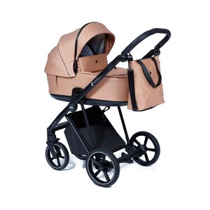 Nordbaby Active Lux vankrikomplekt Copper Beige, raamiga Black  - Nordbaby