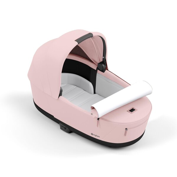 Cybex Priam V4 vežimėlio komplektas Peach Pink, Frame Chrome Black - Cybex