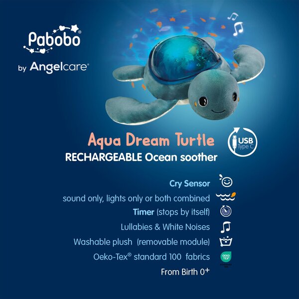 Pabobo ambiance projector aqua effect Turtle - Pabobo