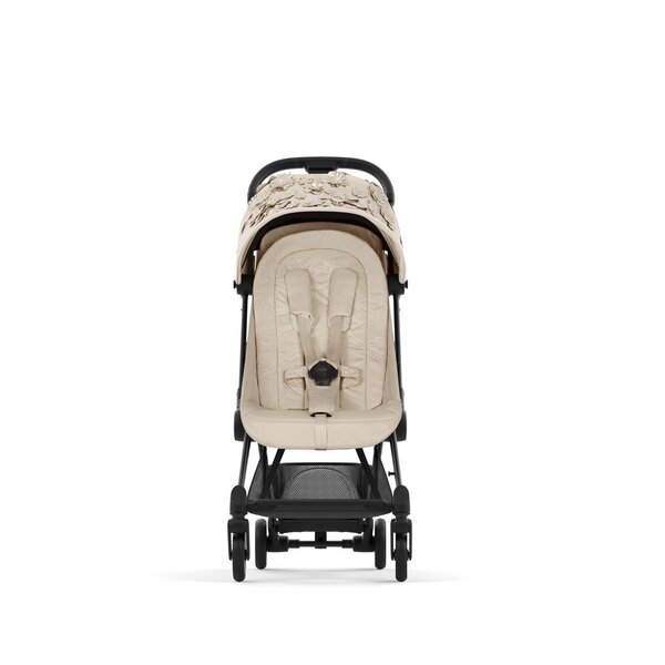 Cybex Coya vežimėlis Simply Flowers Beige, Matt Black frame - Cybex