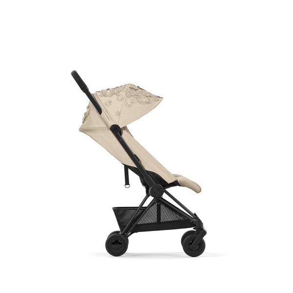 Cybex Coya kergkäru Simply Flowers Beige, Matt Black raam - Cybex