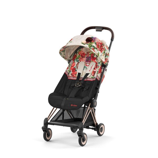 Cybex Coya vežimėlis Spring Blossom Beige, Rosegold frame - Cybex