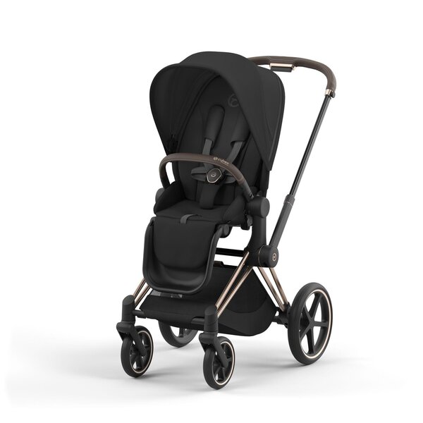 Cybex Priam V4 vankrikomplekt 2in1 Sepia Black, Rose Gold, Cloud T turvahäll Plus Sepia Black - Cybex