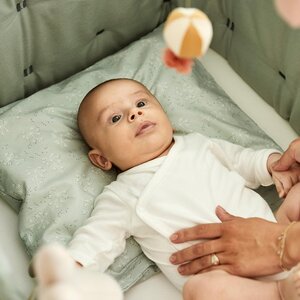 Leander lovytės apsaugėlė for Linea baby cot, Sage Green - Leander