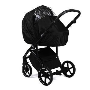 Nordbaby Universal stroller rain cover Black Solid print - Nordbaby