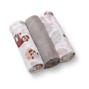 BabyOno Muslin diapers super soft 3pcs, Grey  - BabyOno