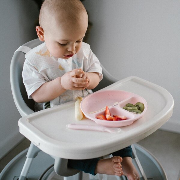 BabyOno Silicone suction plate Pink - BabyOno