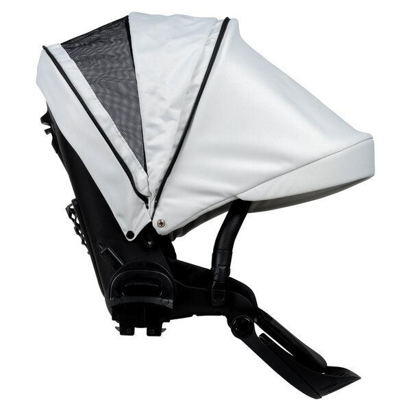 Nordbaby Active Lux stroller set Black & White, Chrome Black frame - Nordbaby