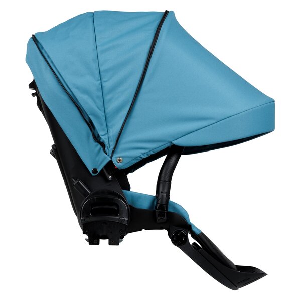 Nordbaby Active Lux stroller set Ocean Blue, Chrome Black frame - Nordbaby
