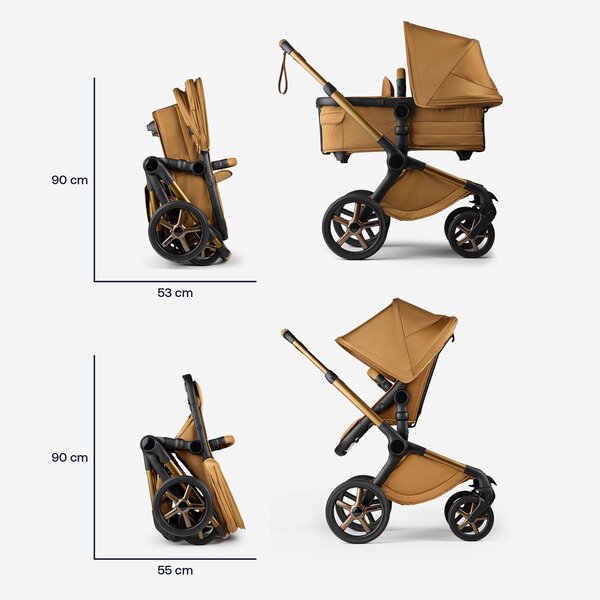 Bugaboo Fox 5 complete stroller set Noir Limited Edition Amber Glow - Bugaboo