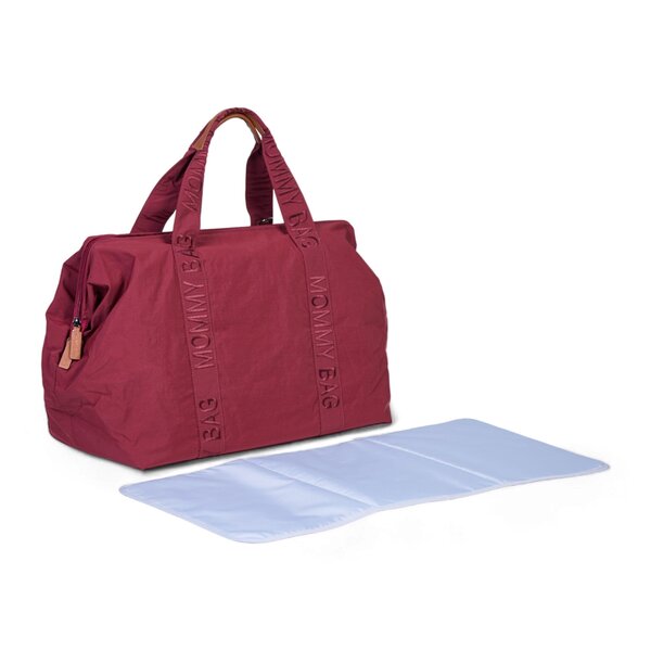 Childhome Mommy Bag Signature Urban Burgundy - Childhome