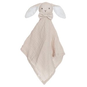 Teddykompaniet muslin blankie Rabbit 40x40cm, beige - Teddykompaniet