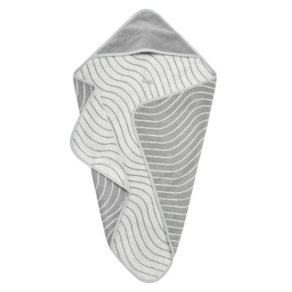 Leander hooded towel 80x80cm, Woodland Cool Grey - Leander