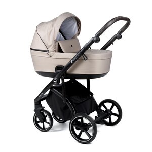 Nordbaby Active Plus vankrikomplekt Mushroom Beige, Onyx Dark Brown - Nordbaby