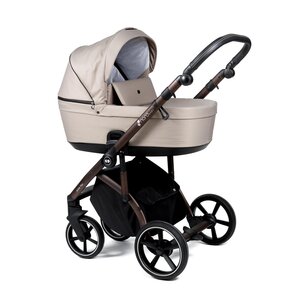 Nordbaby Active Plus vankrikomplekt Mushroom Beige, Bronze Black - Nordbaby