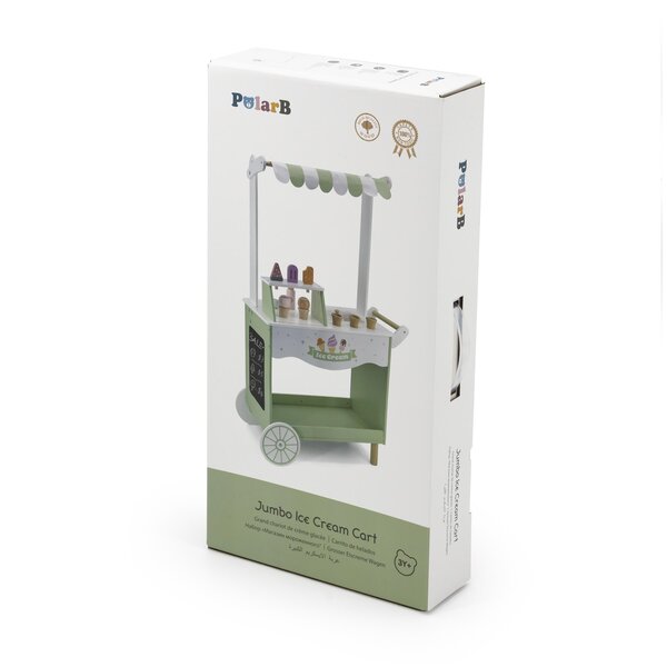 PolarB деревянная игрушка Jumbo Ice Cream Cart - PolarB