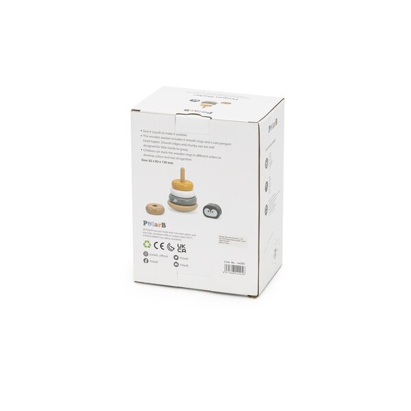 PolarB деревянная игрушка Penguin Stacker - PolarB